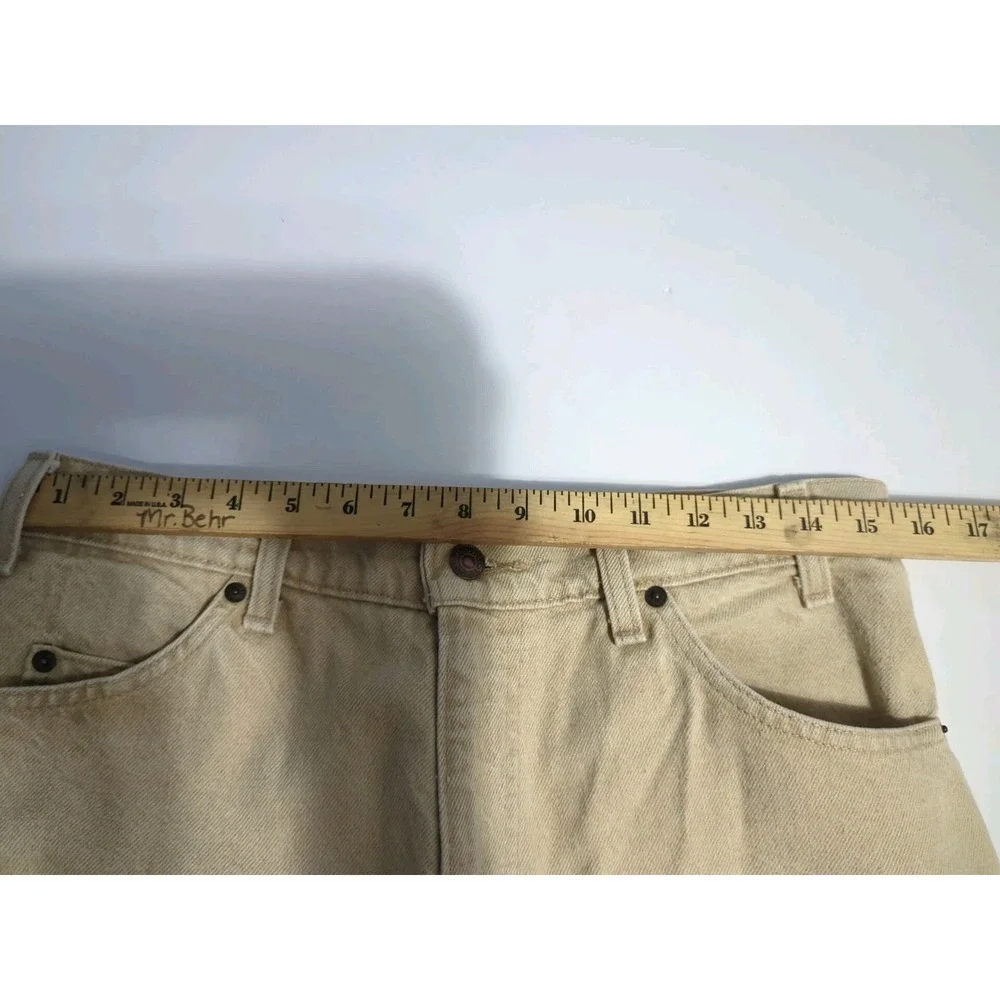 Vtg Levi's 550 Jeans Mens 32x36 Tan Khaki Relaxed Tapered Leg USA 90s USA